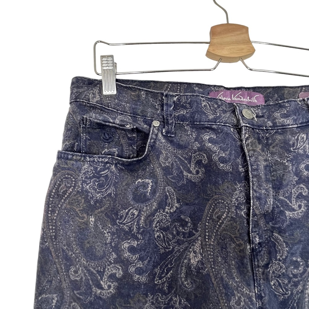 Jean Gloria Vanderbilt Amanda taille 12 bleu moyen minceur stretch